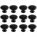 Cabinet Handles Drawer Handles Knobs with Screws 12-pack Black Black 142