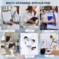 Miniatyrbillede 4 af 9: A4 Sammenklappelig Clipboard-mappe, Holdbar PP-organisator Med Stålclips, Bærbar Til Møder, Kontor Og Studie, Sort