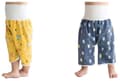 Träningsbyxor för barn, bomull, hög midja, läckagesäker barriär, 2-pack, för åldrarna 6–12, storlek L, 45 cm längd