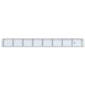 Miniatyrbild 1 av 3: Linjal, tvärgraderad, plast, 40cm cm/mm-gradering 1/fp Transparent