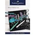 Miniatyrbild 2 av 3: Mixed mediablock Faber-Castell, spiral, A4, 250g, 30 ark, Svart Svart