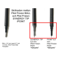 Miniatyrbild 3 av 4: Refill BLS-FRP5-R-S3 Pilot Frixion POINT 0,5mm Röd 3/fp Röd