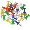 Miniatyrbild 2 av 2: Kartnålar Push Pins, Blandade färger 100/fp multifärg