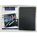 Miniatyrbild 3 av 3: Mixed mediablock Faber-Castell, spiral, A4, 250g, 30 ark, Svart Svart