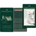Miniatyrbild 3 av 6: Skisset Pennset + Skissblock A4 Faber-Castell Castell 9000 5B-5H multifärg