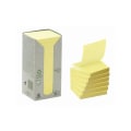 Miniatyrbild 2 av 2: Notisblock/Z-block Post-it återvunnen R330-1T 76x76mm Gul 16/fp Gul