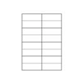 Miniatyrbild 3 av 3: Etikett TopStick universal 8712, A4, 105x37mm Vit, 100 ark (1600 Vit