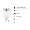 Miniatyrbild 3 av 6: Strömbrytare WiFi Hombli WiFi Plug EU 16A energimätning Vit 3/fp Vit