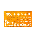Miniatyrbild 1 av 2: Arkitektmall: Kombinationsmall, schablon, 1:100, mall inredning Orange