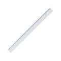 Miniatyrbild 3 av 3: Linjal M+R, plast, 50cm cm/mm-gradering, Klar/Transparent 1/fp Transparent