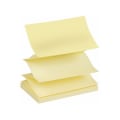 Miniatyrbild 3 av 5: Notisblock / Z-block Post-it Z-Notes 76x127mm Gul 12/fp Gul