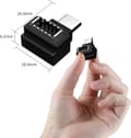 Pikkukuva 1 / 8: NÖRDIC Type E naaras-USB-C-urossovitin 90 asteen kulmassa