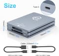 Pikkukuva 6 / 9: NÖRDIC Dual-Slot CFexpress Type A ja SD-kortinlukija, USB 3.2 Gen 2 10Gbps Windows/Mac/Linux/Android