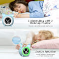 Miniatyrbild 2 av 5: Barnväckarklocka LCD Digital Wake Up Clock Sleep Trainer med 5 färger nattljus och timer för barn sömntrainer, Kids Wake Up Ligh null none
