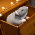Miniatyrbild 5 av 5: 32/50/100 cm Rolig Simulering Mus Plyschleksak Supermjuka gosedjur Möss Plyschar Kudde Kudde Tecknad Peluche Parodileksaker Skicklighet 50cm Grey