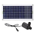 Miniatyrbild 3 av 5: Solar vattenpump kit 30w polysilikon solpanel fontän pump kit för soldriven fontän damm Hydroponics trädgårdar null none