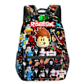 Miniatyrbild 1 av 4: ROBLOX Virtual World Primary Secondary School Skolväska Ryggsäck Mochila Ryggsäck kawaii Cartoon Presents Skolväska Mochila Fully printed bag--C
