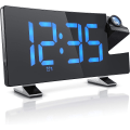 Miniatyrbild 1 av 4: Radioväckarklocka projektion Väckarklocka Digital väckarklocka - Flip Projection Display - 2 larm - 10 volymnivåer - Auto Dimmer - 15 Fm R null none