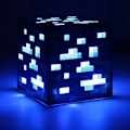 Miniatyrbild 1 av 4: NYTT minecraft Steve Light Up creeper LED Night desktop Light Luminous Toys creeper modell Toy Torch Handhållen&Väggfäste barngåva blue