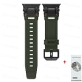 Miniatyrbild 1 av 4: Lämplig för äpplen Mjuk rem för Apple Watch Ultra 2 Band 49mm 45mm 44mm 42mm Metall Rostfritt stålkontakt TPU-armband Iwatch 9 8 7 6 BGr-Box 44mm-Series 6 5 4 SE