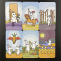 Miniatyrbild 4 av 5: Chubby bun tarot version v2 kanin orakel kort kanin tarots haredeck thailand brädspel kortlek för fest 78pcs tt219