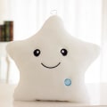Miniatyrbild 1 av 3: Glödande Twinkle Led Light Stars Kudde Plysch Fylld Söt Star Chart Toy White