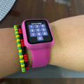 Miniatyrbild 4 av 4: Lämplig för äpplen Glas+ Case+ Rem För Apple Watch band 44mm 45mm 42mm 41mm 40mm 38mm Silikonarmband iWatch-serien 8 9 7 6 5 31 green 45mm series 7 8 9