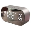 Miniatyrbild 1 av 5: Väckarklocka Display Ljud Trådlös Bluetooth Bass Creative Desktop Bedside Högtalare Grey