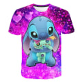 Miniatyrbild 3 av 4: Kawaii Lilo Stitch Rolig tecknad T-shirt Barnstygn Söt Manga T-shirt Y2k Grafisk T-shirt för flickor Streetwear Boys Top Tees 7 120