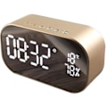 Miniatyrbild 1 av 5: Väckarklocka Display Ljud Trådlös Bluetooth Bass Creative Desktop Bedside Högtalare Rich gold