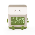 Miniatyrbild 1 av 3: Väckarklocka för mjölkkartong Tecknad elektronisk klocka för barn Elevspecifik timerväckarklocka green
