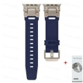 Miniatyrbild 1 av 4: Lämplig för äpplen Mjuk rem för Apple Watch Ultra 2 Band 49mm 45mm 44mm 42mm Metall Rostfritt stålkontakt TPU-armband Iwatch 9 8 7 6 UTi-Box 44mm-Series 6 5 4 SE