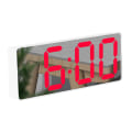 Miniatyrbild 1 av 2: Digital klocka Stor skärm för sovrummet, led tidsdisplay Elektriska väckarklockor Spegelyta med snooze, USB laddare null none