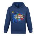 Miniatyrbilde 1 av 3: Roblox Rainbow Friends hettegenser med trykk H Navy Blue 160cm