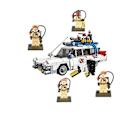 Miniatyrbild 1 av 5: I lager MOC Kompatibel 21108 Ghostbusters Ecto-1 Filmbil Byggklossar DIY Leksaker Montering Modell för Barn Pojkar Flickor Presenter Z with Mini dolls