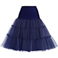 Pikkukuva 1 / 2: 50-luvun alushame Rockabilly-mekko Crinoline Tutu naisille Z X blue M
