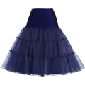 Pikkukuva 1 / 2: 50-luvun alushame Rockabilly-mekko Crinoline Tutu naisille Z X blue S