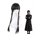 Miniatyrbillede 2 af 5: Pigeparyk onsdag Addams Family Thing Wig Cosplay Party Decors Z