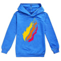 Miniatyrbillede 1 af 3: Børn Drenge Prestonplayz Langærmet Hættetrøje Pullover Sweatshirt Toppe CNMR Blue 9-10 Years