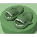 Pikkukuva 1 / 5: Shark Tossut Kylpytossut EVA Hait Tossut Lapset Naiset Miehet Pehmeät Floppy Tossut Sandaalit Verkkotossut - Green 23-23.5cm