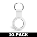 Miniatyrbilde 1 av 3: Airtag Apple Shell Silikon Med Nøkkelring Hvit CNMR 10-Pack