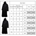 Miniatyrbilde 3 av 3: Star Wars Jedi Darth Vader-kappe Cape Cosplay-kostyme Fancy Carnival Party_y Brown M