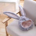 Miniatyrbild 4 av 5: Rabbit Ear Cap Huvudbonader Tecknad djurhatt rörlig öra Plysch Söt hatt för kvinnor flickor CNMR