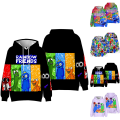 Miniatyrbillede 2 af 3: Roblox Rainbow Friends arn Vinter hættetrøjer Warm Pullover Z B 160cm