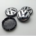 Miniatyrbild 5 av 5: 4st VW-logotyp 56 mm cap Fälgemblem Fälgmärke CNMR