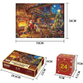 Pikkukuva 3 / 5: Adventtikalenteri Joulupalapeli, 24 osaa 1008 palapelin palaa Countdown Y Fireside Jullovspussel