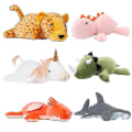 Miniatyrbilde 1 av 2: Triceratops Dinosaur Anxiety Toys Plysjkast -b 38x29cm Yellow Leopard