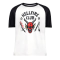 Miniatyrbilde 1 av 2: Voksne Barn Stranger Things sesong 4 Hellfire Club T-skjorte Topper Costume Z X Short Sleeve Aldult XS