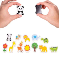 Miniatyrbilde 2 av 5: 12-Pack - Kjøleskapsmagneter / Magneter - Dyr CNMR multicolor