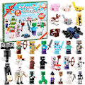 Miniatyrbild 1 av 4: Julkalender 2024 Minecraft, 24 Dagar Leksaksfigurer Byggklossar Nedräkningskalender, Pojkar Julkalender Överraskningsgåva